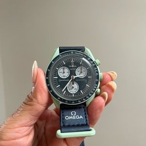 Swatch x omega mission on earth bioceramic moonswatch